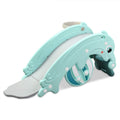 Clamaro Delphin 2in1 Kinder Rutsche & Wippe, Basketballkorb, Mint