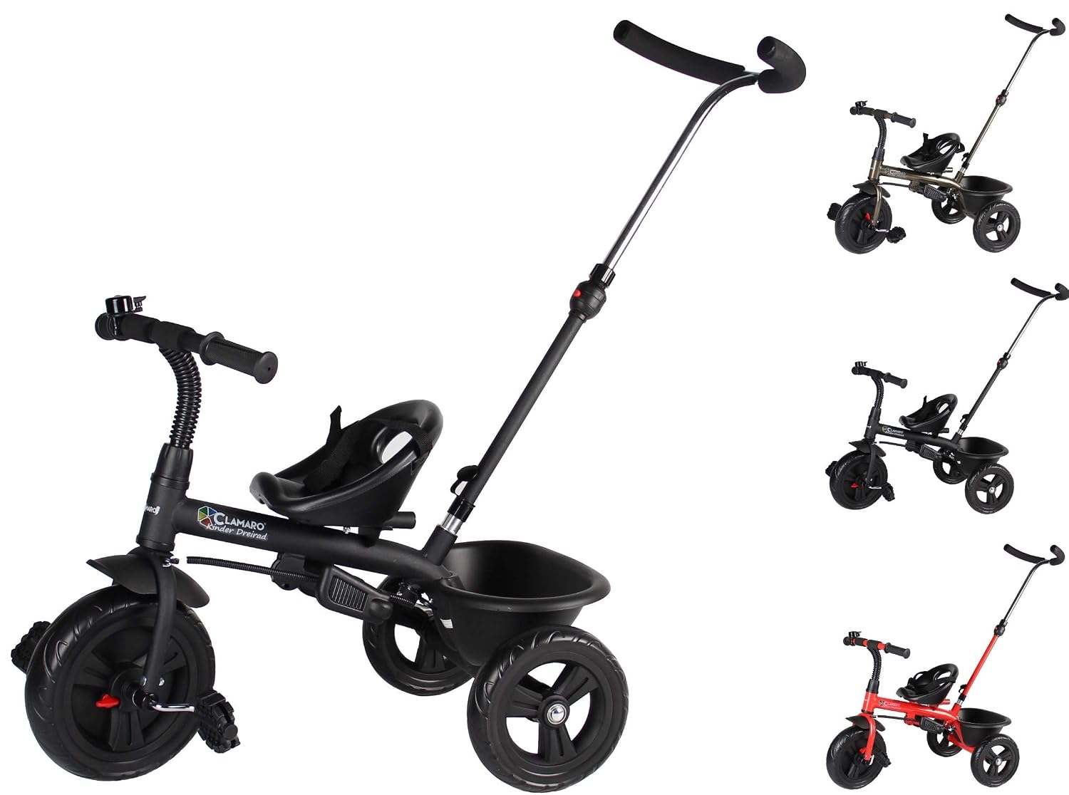 Kinder Dreirad 2in1 ab 1 Jahr Clamaro 'Buttler Basic'