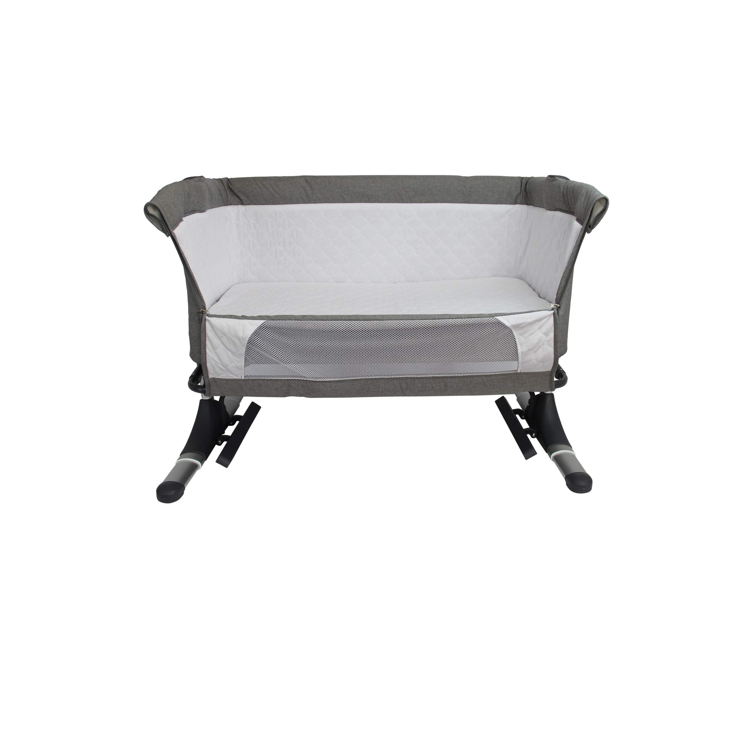 Baby Beistellbett 3in1 mit Matratze, 4-fach höhenverstellbar, klappbar Clamaro