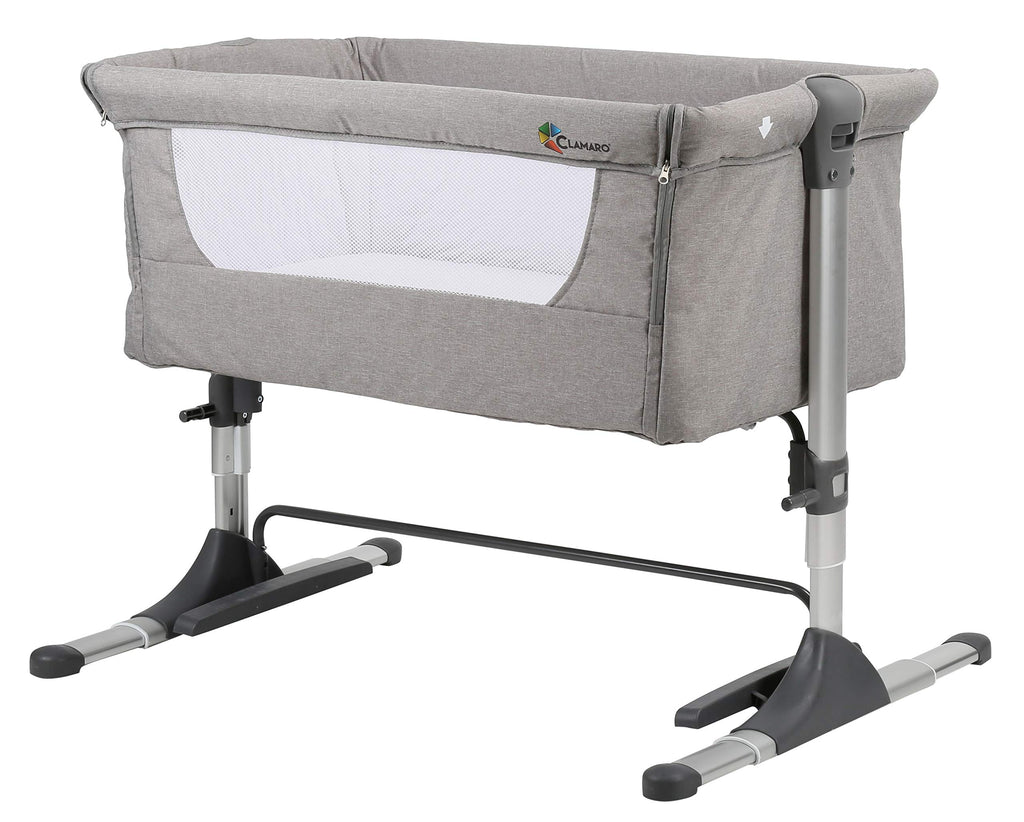 Baby Beistellbett 3in1 mit Matratze, 4-fach höhenverstellbar, klappbar Clamaro