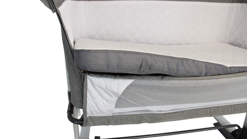 Baby Beistellbett 3in1 mit Matratze, 4-fach höhenverstellbar, klappbar Clamaro