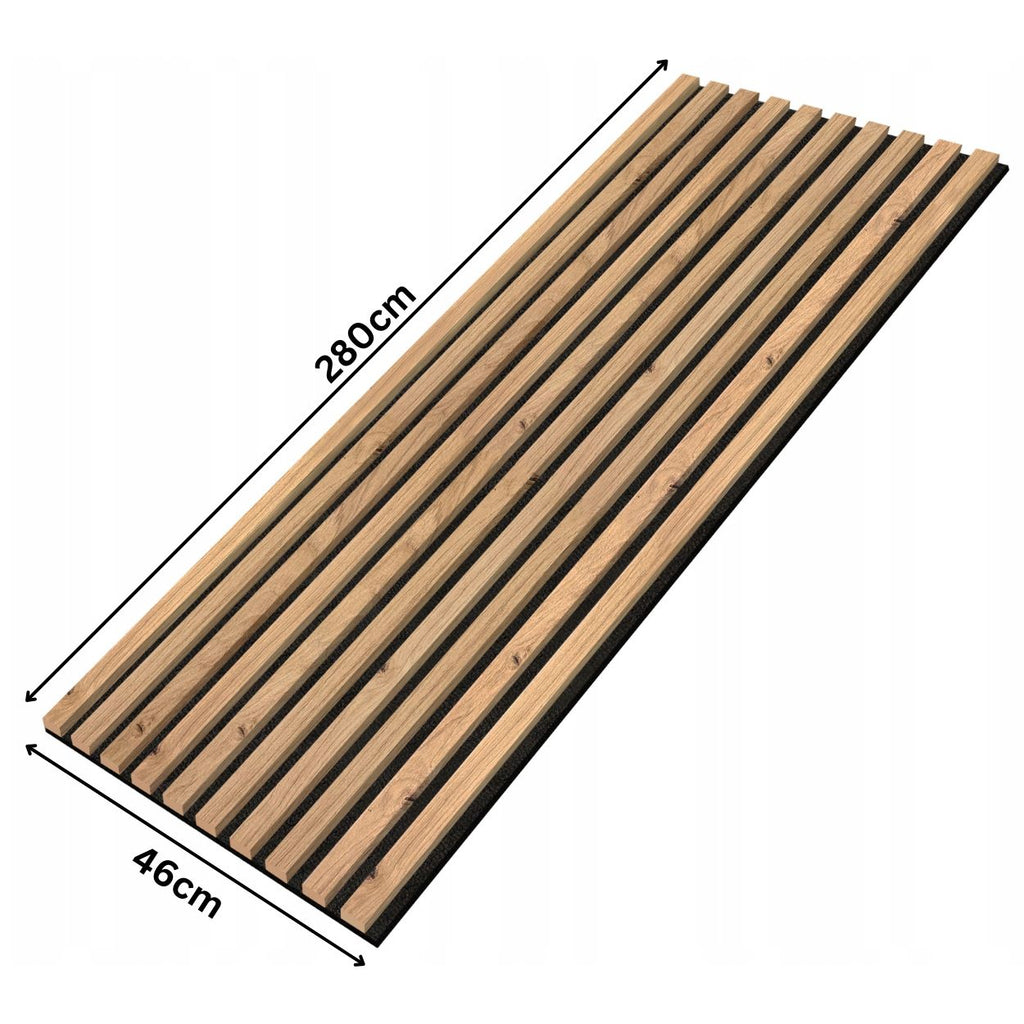 Eiche Artisan Wandlamellen Paneel 2800x460x18mm - 10 Leisten auf Filz