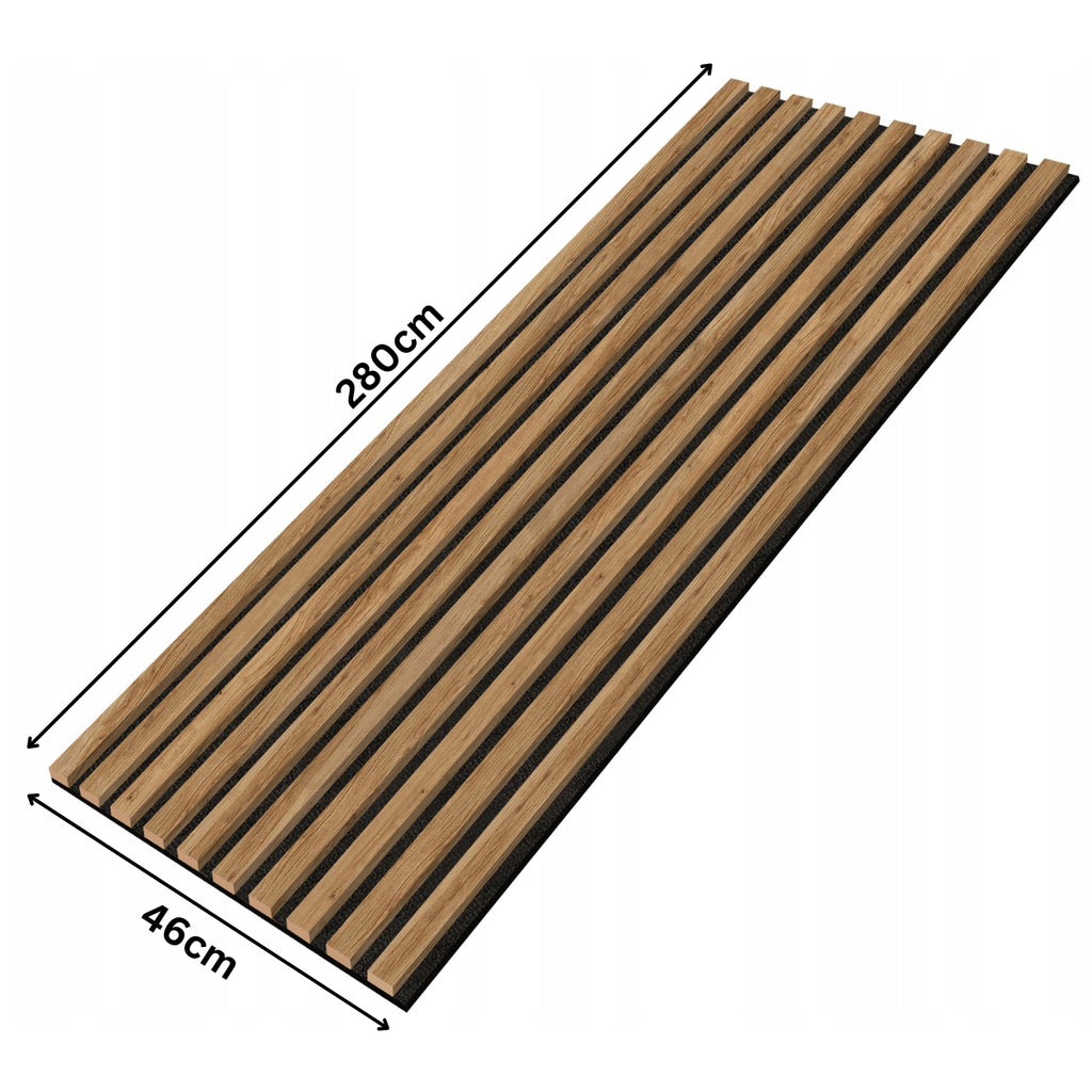 Eiche Catania Wandlamellen Paneel 2800x460x18mm - 10 Leisten auf Filz