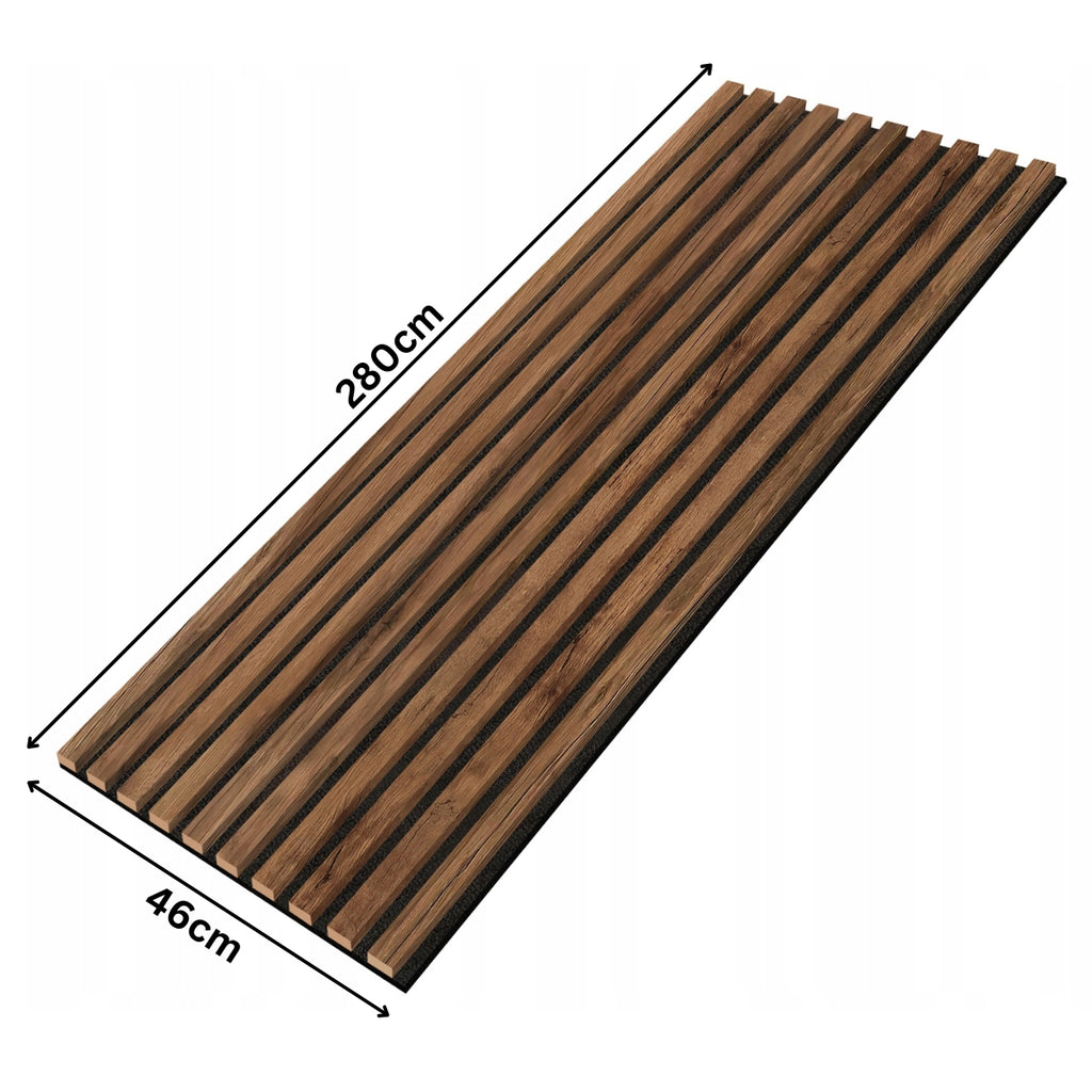 Eiche Delano Wandlamellen Paneel 2800x460x18mm - 10 Leisten auf Filz