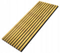 Gold mit Struktur Wandlamellen Paneel 2800x460x18mm - 10 Leisten auf Filz