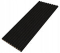 Schwarz Matt Wandlamellen Paneel 2800x460x18mm - 10 Leisten auf Filz