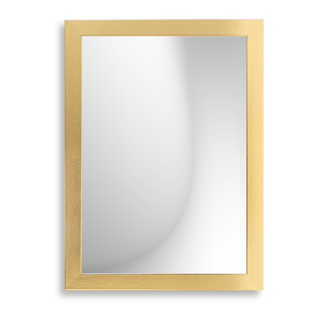 Wandspiegel Glänzend Gold 60x40 cm Hoch- und Querformat - Kunststoffspiegel