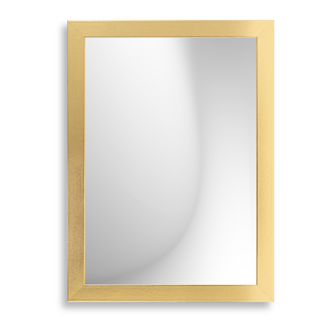 Wandspiegel Glänzend Gold 60x40 cm Hoch- und Querformat - Kunststoffspiegel